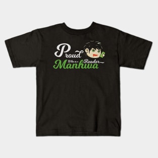 Cool Vintage Proud To Be A Manhwa Reader Kids T-Shirt